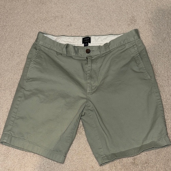 J. Crew Other - J. Crew Men's Olive Flat Front Shorts